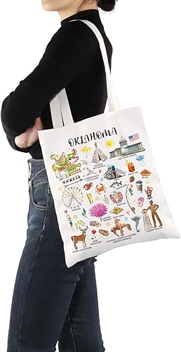 Miniatura 6 de G2TUP Oklahoma Souvenirs Gift Oklahoma Travel Tote Bag Oklahoma Home Bolso Oklahoma Turismo Regalo de vacaciones Oklahoma Regalo de vacaciones