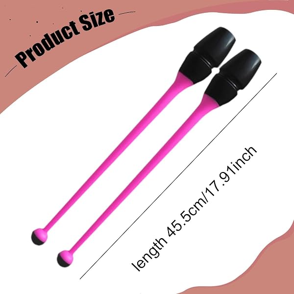 Baoblaze Clavette per Ginnastica Ritmica collegabili, 45,5 cm, Professionali, Attrezzatura per l'allenamento di Ginnastica, Accessori per la Danza per - 5