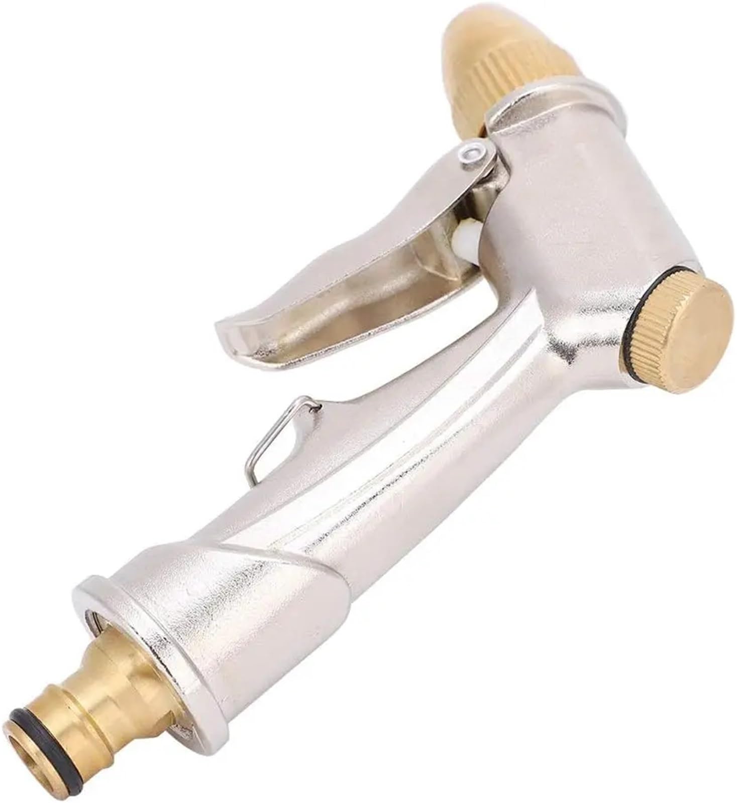 Lcvzxcfkx Silvery Hose Nozzle, Car Wash Water Nozzle Cleaning Water Machine Adjustable