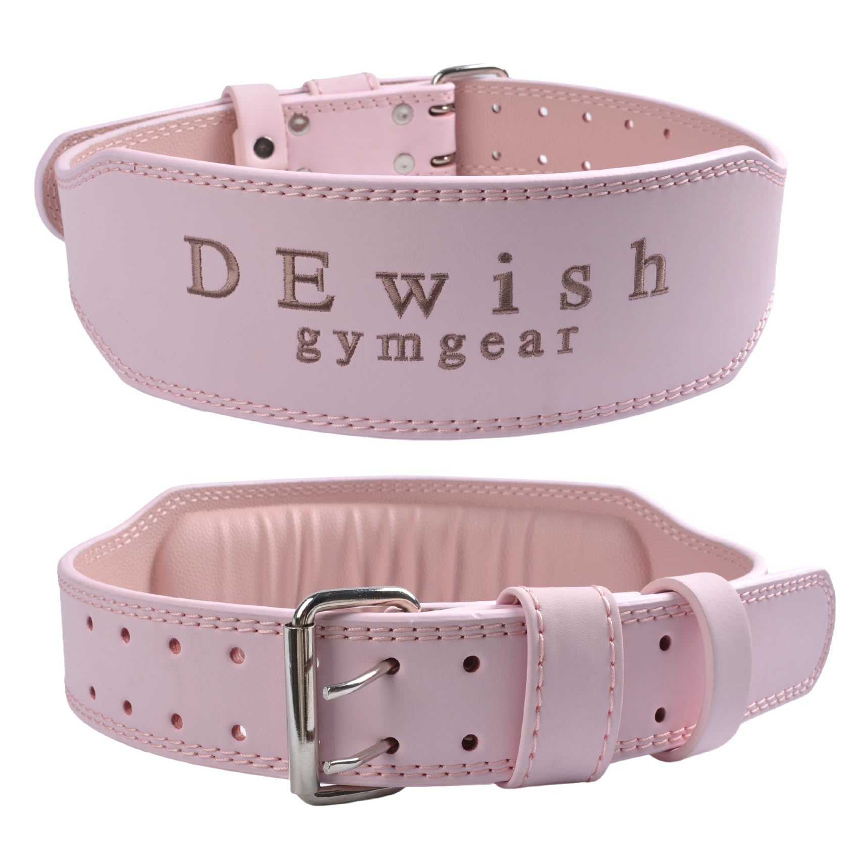 Cintura in pelle per sollevamento pesi, 10 fori regolabili, larghezza 10 cm, cintura di alimentazione a doppio rebbio per palestra, bodybuilding, sollevamento pesi, powerlifting, squat e stacchi da