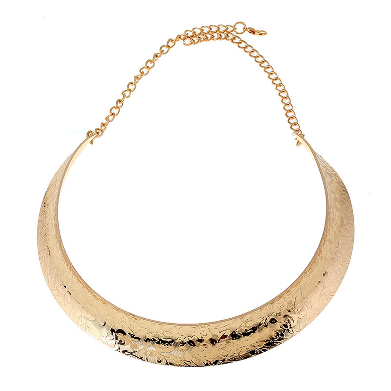 SYGA Fashion Punk Metal Collar Pattern Metal Short Necklace Womens Fashion Jewellery For Women, Engagement, Gift, Party - Gold (B0B2DZ4ZRT) Amazon Price History, Amazon Price Tracker