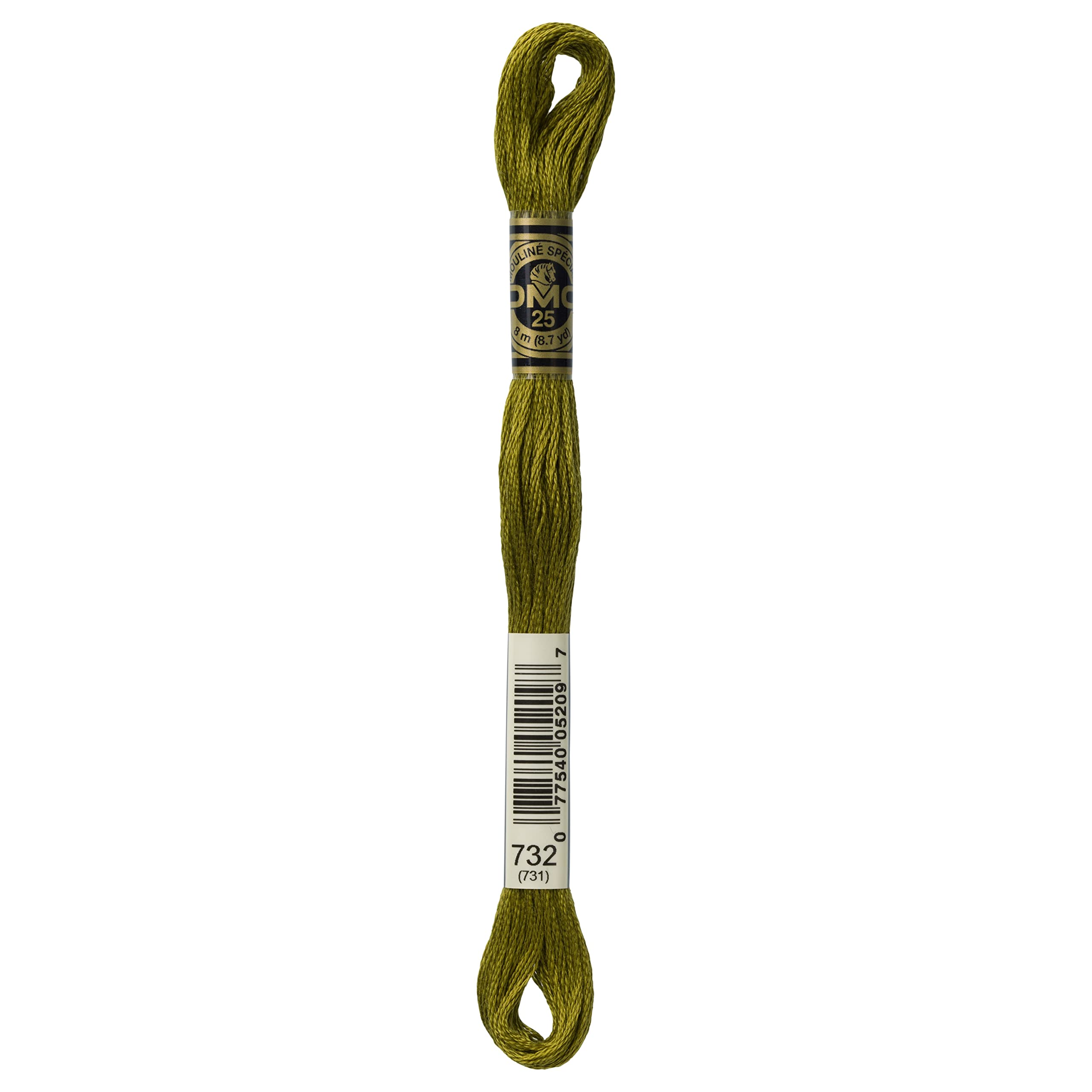 DMC 6-Strand Embroidery Cotton Floss, Olive Green