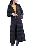 Women's Winter Over Knee Removable Hooded Maxi Long Puffer Down Coat