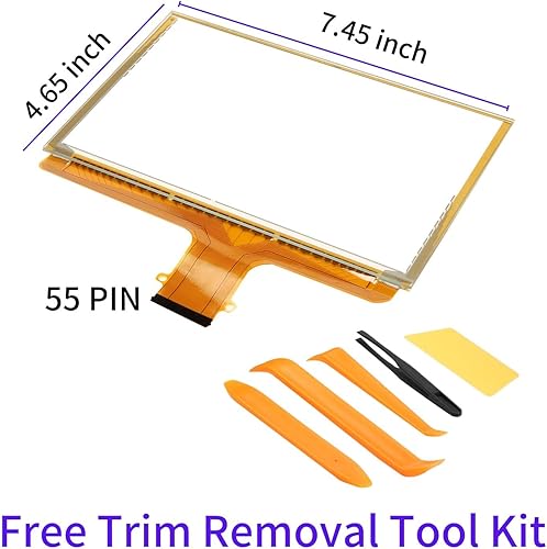 Miniatura 2 de Reemplazo del digitizador de pantalla táctil de 8 pulgadas y 55 pines para radio de navegación GMC MyLink, reemplazo DJ080PA-01A para Chevrolet