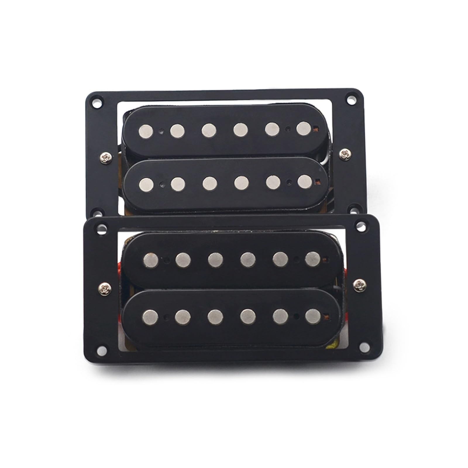 Chitarra elettrica Pickup Pickup per Chitarra Elettrica A 6 Corde Pickup per Chitarra Elettrica Humbucker A Doppia Bobina con Installazione di Accessori per Chitarra con Telaio (Color : Neck And Brid