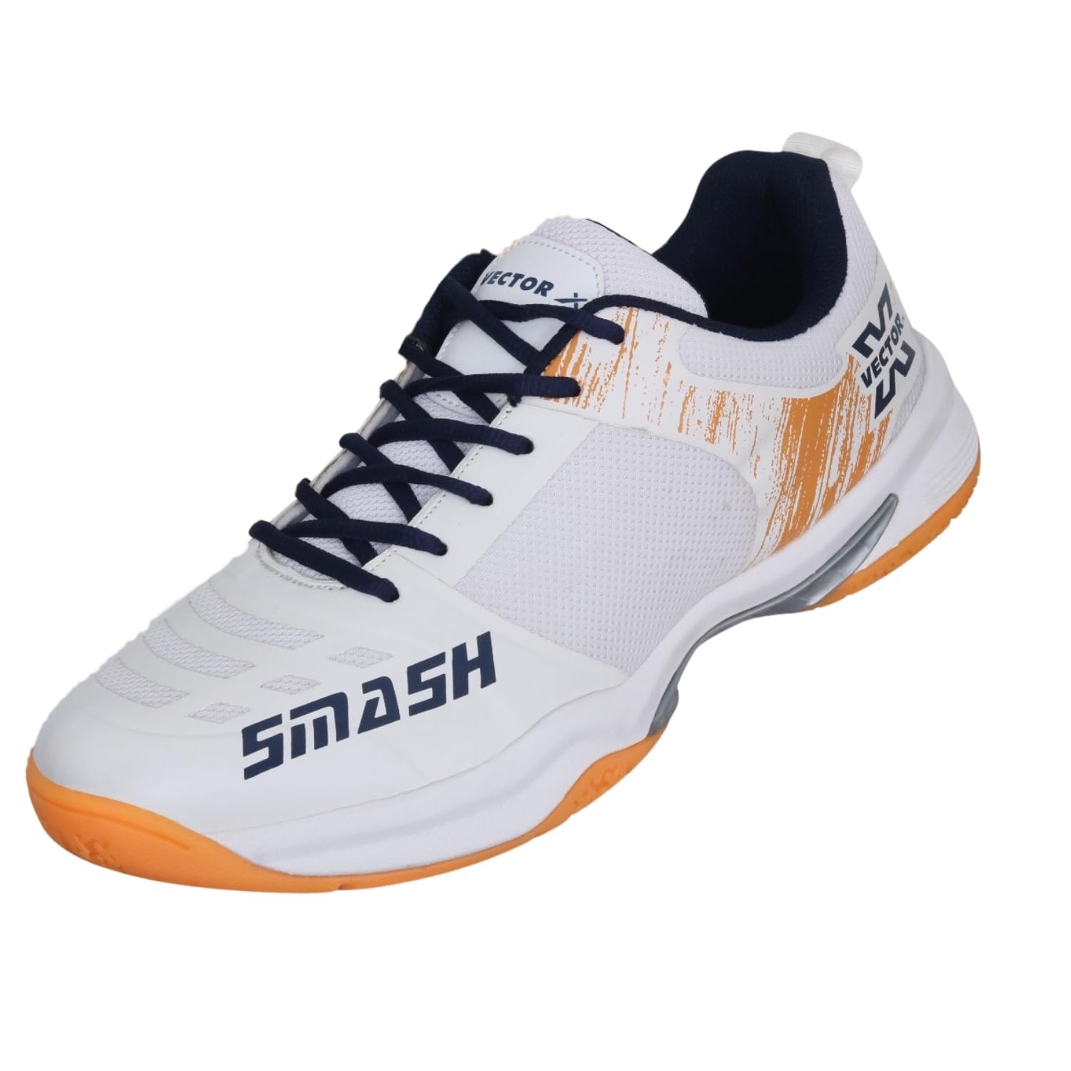 Smash Men’s Badminton Court Shoe – Breathable Mesh & PU Upper, EVA‑Phylon Cushioning & Non‑Marking Rubber Sole