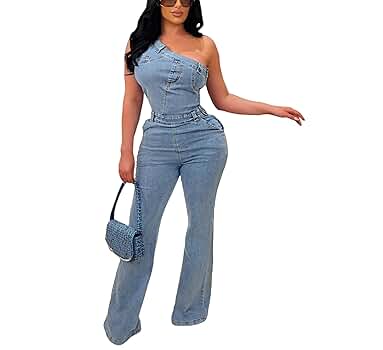 パンツ SHINY DENIM LIKE ROMPERS SHINY DENIM LIKE ROMPERS