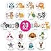 LittleLight | 20 pack of Baby Monthly Stickers with Animals. My First Growth and Holiday Onesie Stickers for Boy, Girl, Baby.