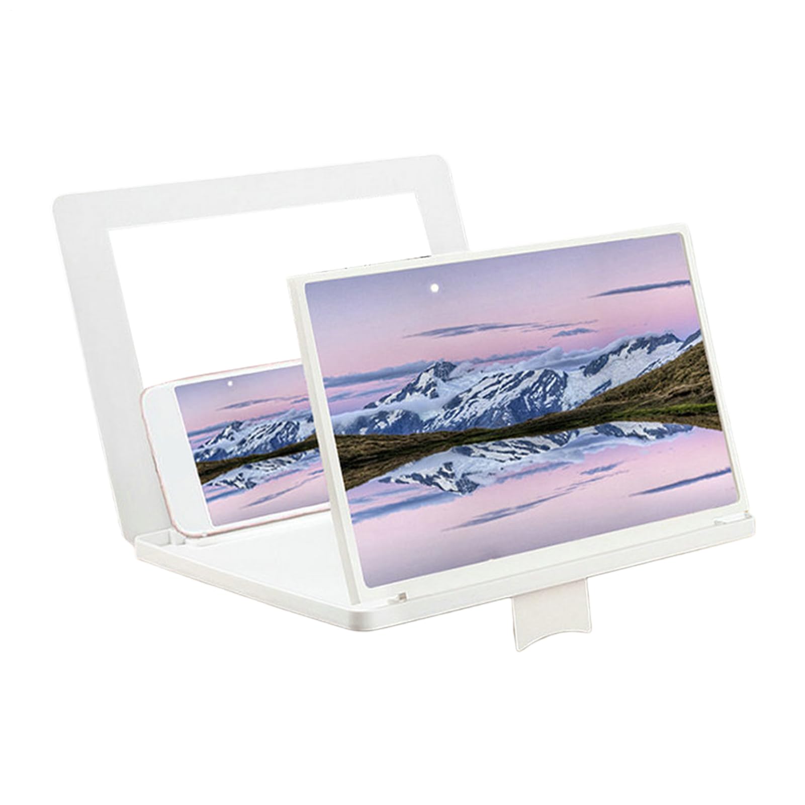 Amplificador de pantalla de teléfono 12'' con soporte plegable y proyector 3D HD