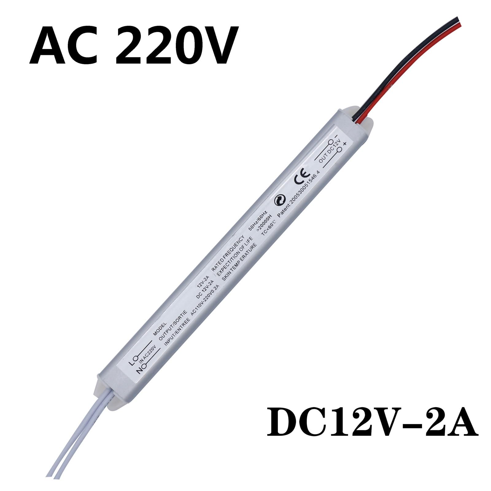 Sterownik LED Zasilacz 220 V do 12 V Przełącznik LED Sterownik Transformator oświetlenia 1A, 2A, 3A, 5A, 6A12W, 24 W, 36 W, 60 W, 72 W do oświetlenia LED (DC12V 6A)