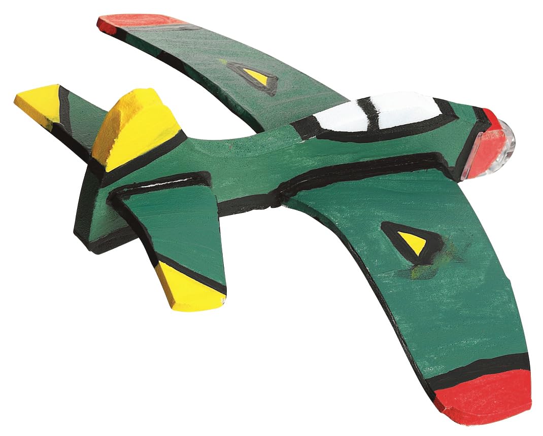 Four Foam Fliers Mini Kit de manualidades – Pintura 4 aviones planeadores de espuma, pequeños regalos para niños, rojo 5