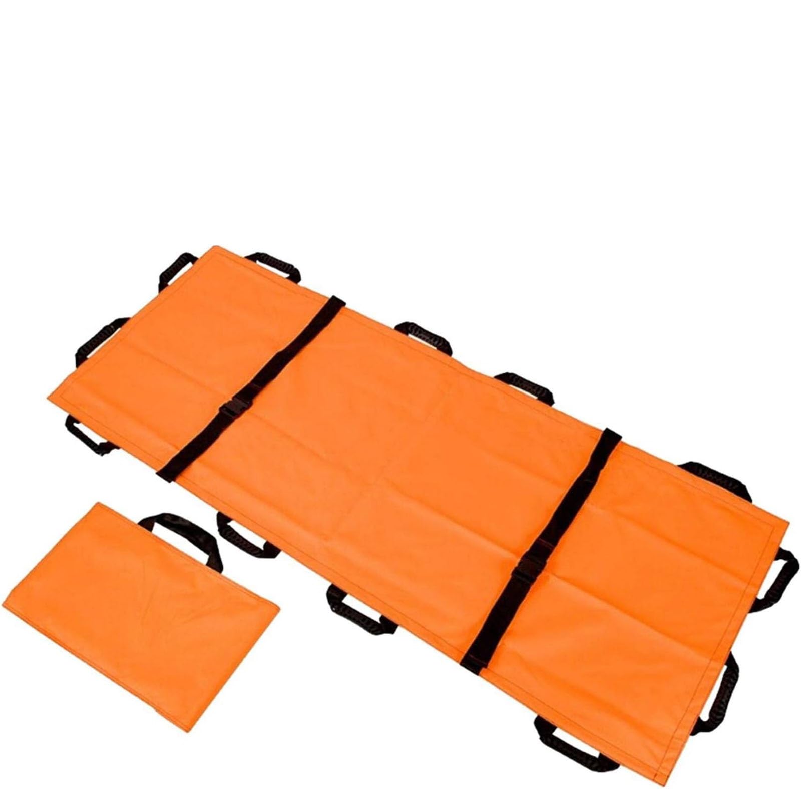 SWENEEN Foldable Stretcher,Portable Soft 12Handles Oxford Cloth Household Emergency Rescue Back Stretcher Foldable Patient Mover Rescue Transport Travel Size Roll Stretcher For H,B