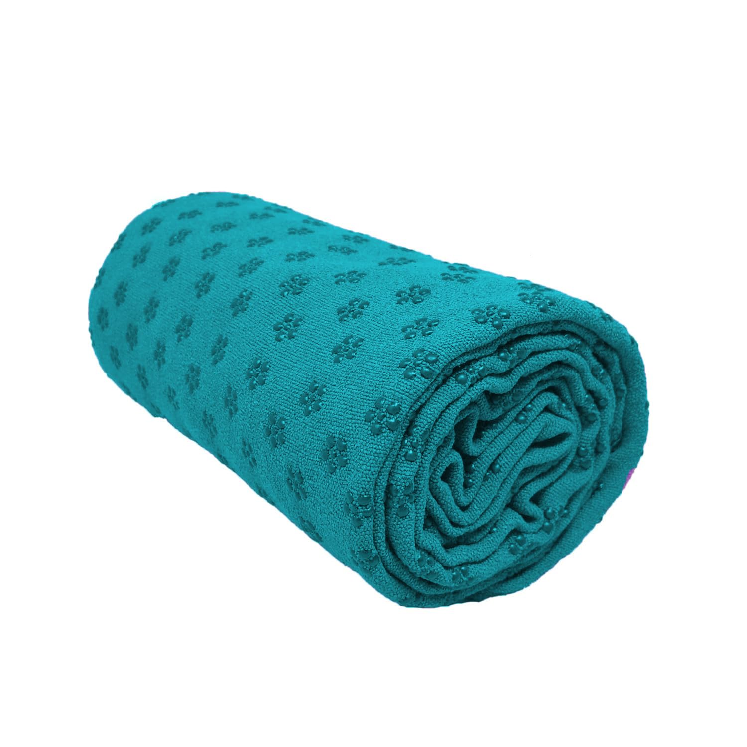 Black gold The Finer Touch Yoga Towel Mat Polycotton Peacock Green 60x180 Centimeters Pack of 1 Solid Anti-Static, Fade Resistant, Lightweight, Lint Free, Non-Slip-picture-10