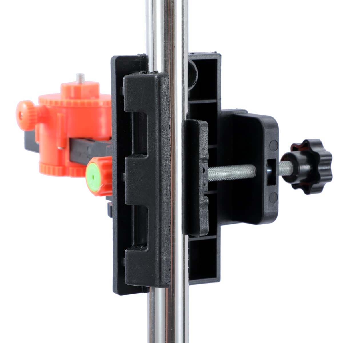 TOPWAY Barra Telescópica para Nivel Láser 115-350 cm Acero Inoxidable Puntal Telescopico Extensible Hasta al Techo, con Soporte y Bolsa de Nylon