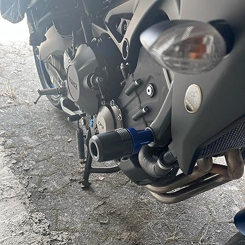 Image of Compatible with 2026 MT09 2025 MT 09 2024 2023 MT09 SP 2022 2021 MT-09 TRACER 9 GT FZ09 CNC Motorcycle Frame Sliders Crash Protector Pad Falling Protection (Gold)