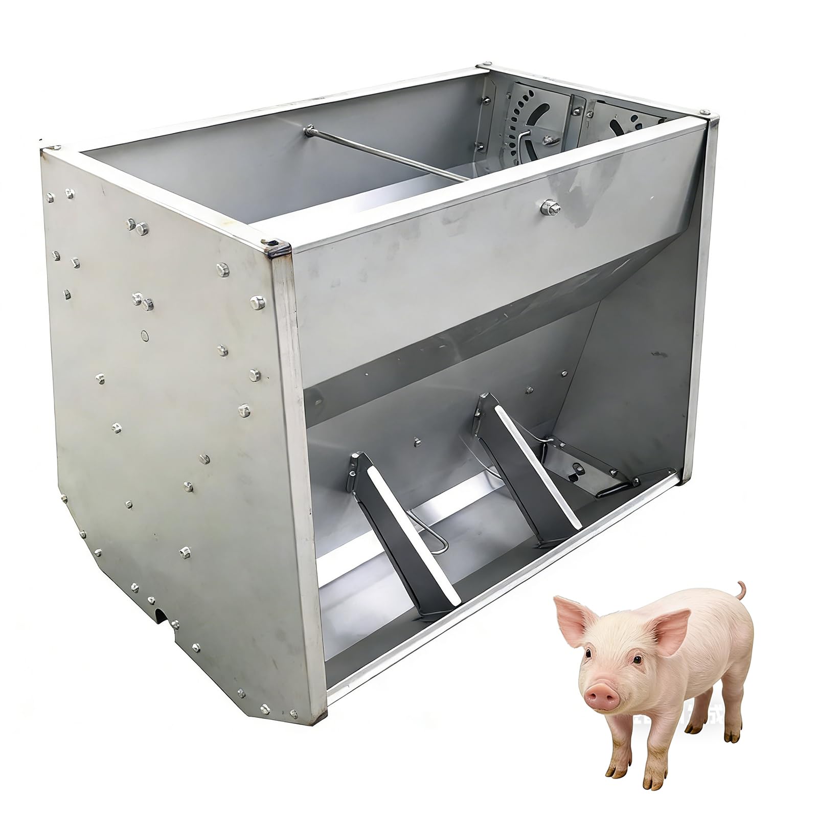 Mangeoire pour porcs en acier inoxydable robuste accessoire agricole