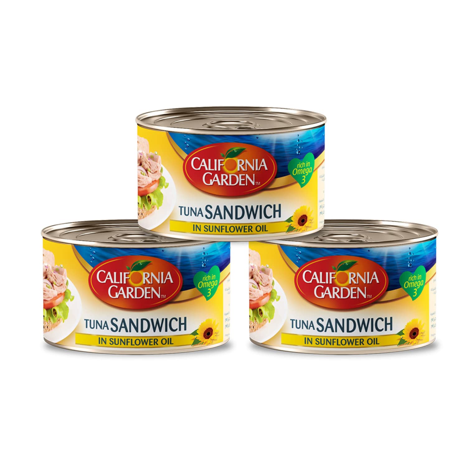 California Garden Tuna in Sunflower Oil 3 x 160g