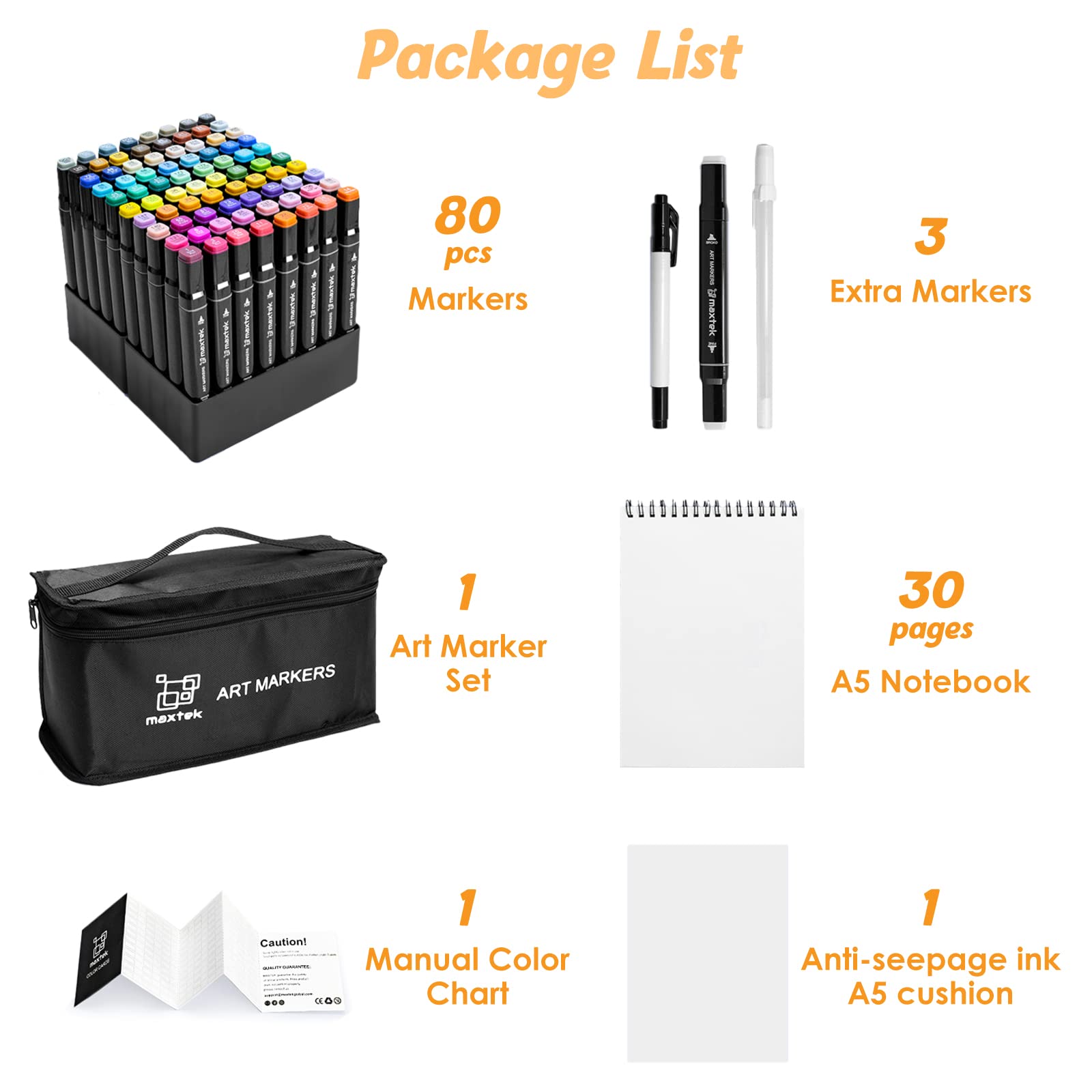 Marker Case, 224 Slots Draagtas Houder voor Art Sketch, Paint, Dry Marker Case, 224 Slots Draagtas Houder voor Art Sketch, Paint, Dry