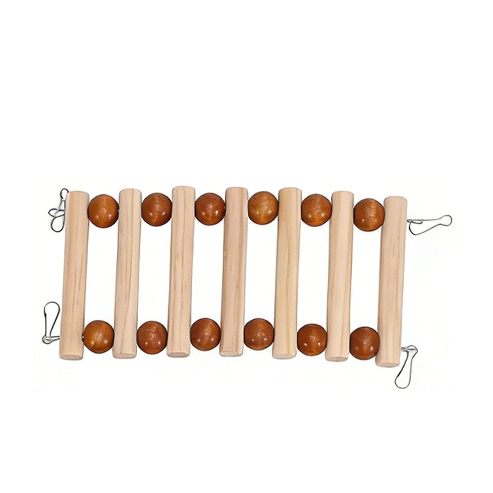 Parco Giochi per Uccelli in Legno di Alta qualità, Trespolo per Uccelli, Altalena per Accessori per Gabbie per, Supporto per Pappagalli Stabile e Affidabile