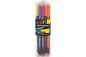 Office Depot Assorted Neon Highlighters for Smooth Marking