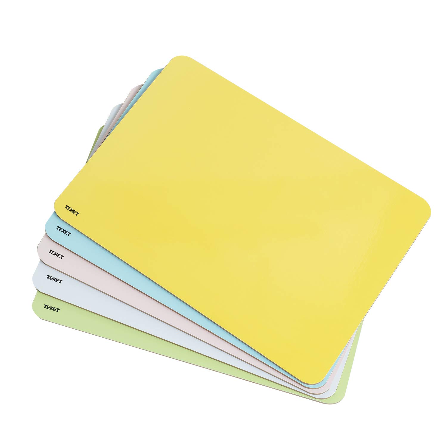 Texet | A4 | Plain Double-Sided Whiteboard | Multi Coloured | Pack of 5 | This Item is Awarded a Public Framework Contract for Education in 2019-2023
