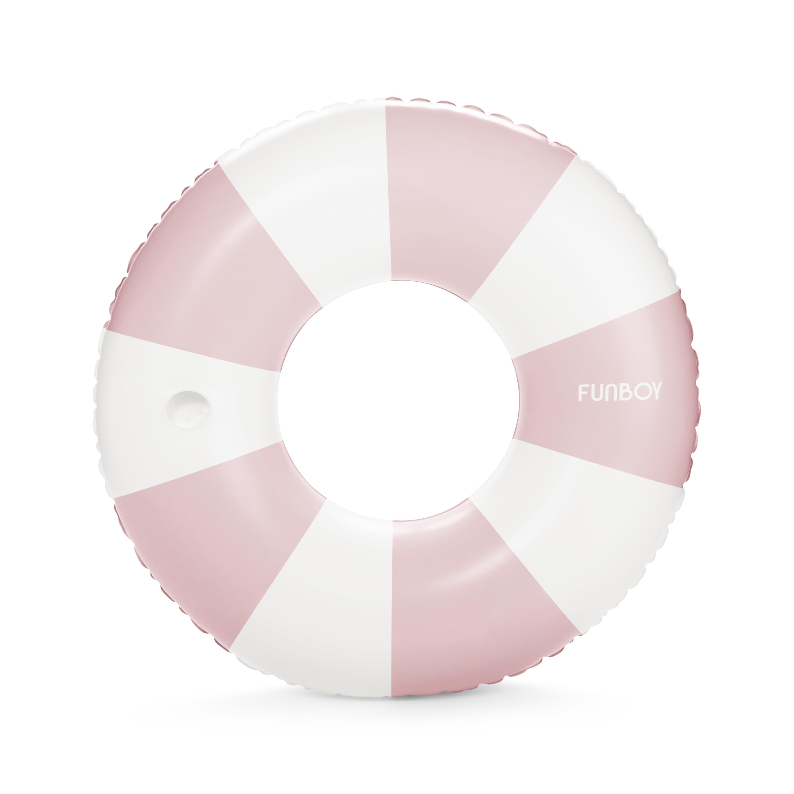 FUNBOY Giant Vintage Stripe Inflatable Tube Pool Float with Cup Holder 48" Large Pool Float for Adults Inner Tube Swimming Pool Toys Swim Rings Pool Lounger Float for Pool Party & Summer