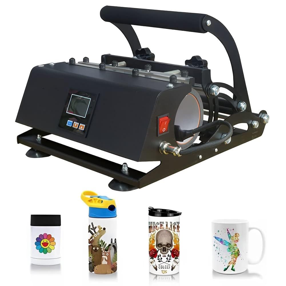 Presse à chaud automatique pour 11-30oz, machine de sublimation portable pour tasse à café DIY