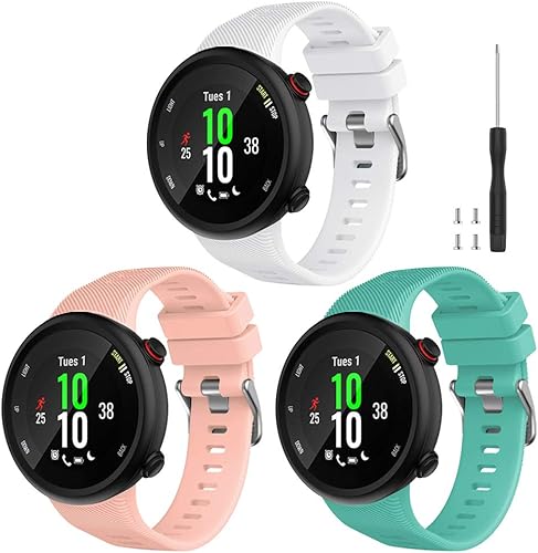 Watbro Compatible with Garmin Forerunner 45S band, Soft Silicone Sport Replacement Watch Band, Fitness Strap Bracelet Wristband for Garmin disponible en Yaxa Colombia