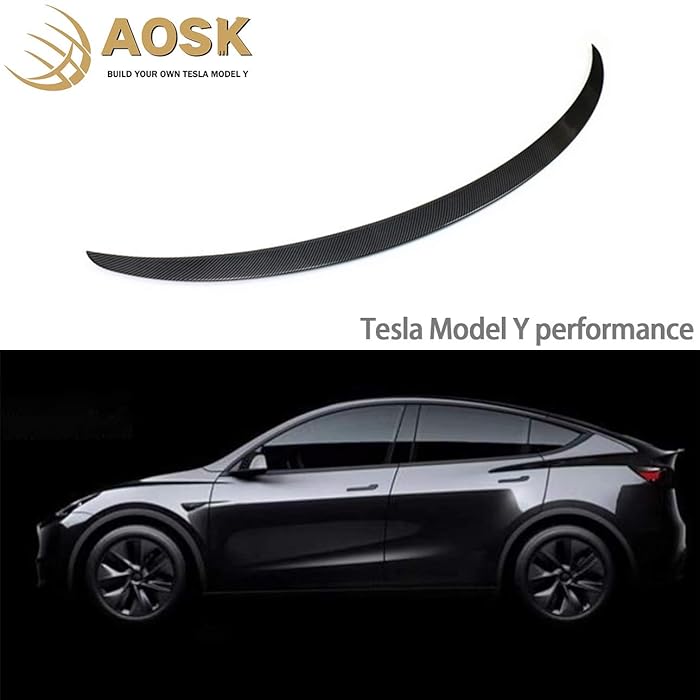 Buy AOSKonology for Tesla Model Y Rear Spoiler Wings ABS for 20202021