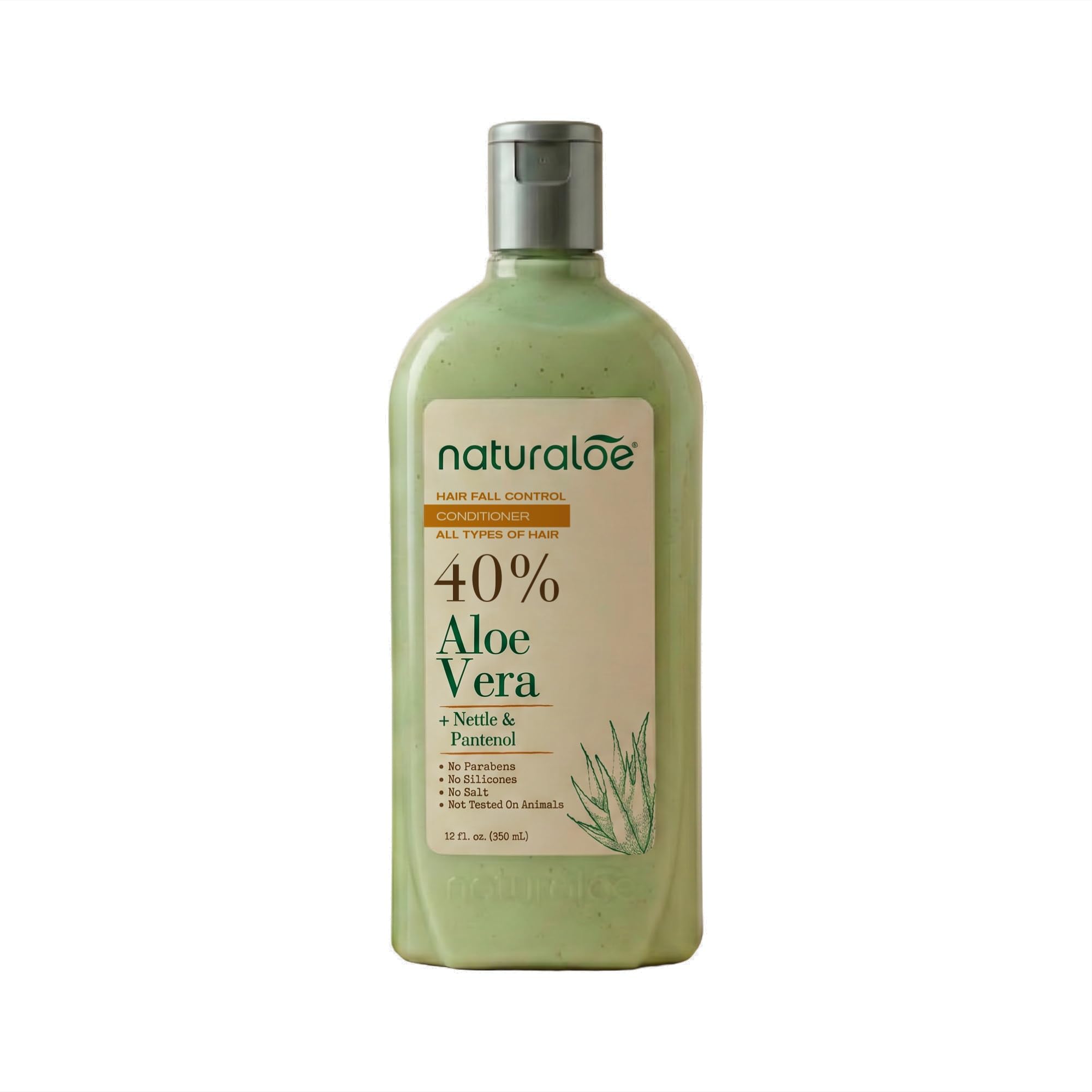 Naturaloe Hair Fall Control Conditioner 40% Aloe Vera & Nettle 12 fl oz