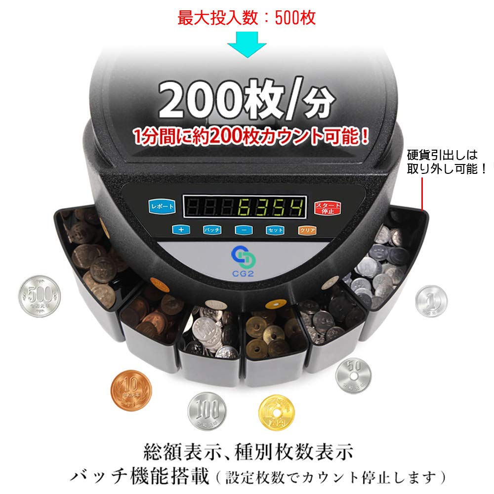自動 硬貨 計数機 コインカウンター 通電確認済