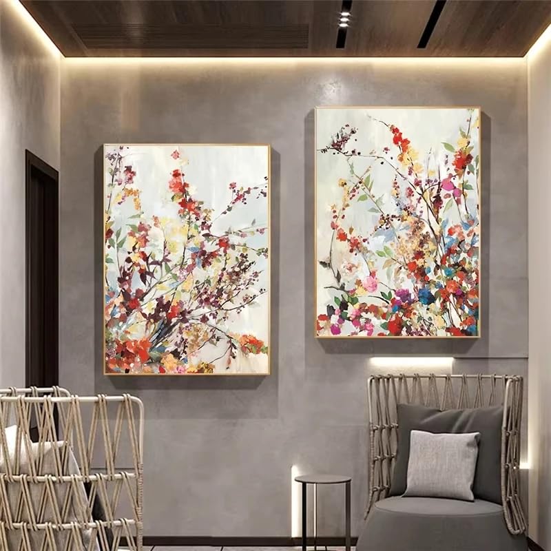 Tableaux muraux abstraits grand format pour habiller un mur vide de salon