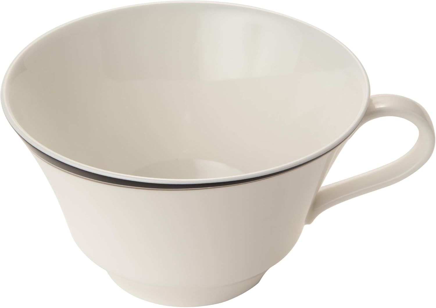 Narumi 51057-1946 Cup Saucer, Black + Matte Platinum Black, 5.9 inches (15 cm), Made in Japan