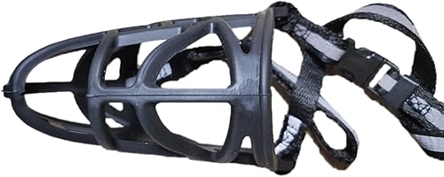 Miniatura 4 de Pirate Trove Bozales para perros pequeños, evita masticar y morder, permite jadear y beber, cómodo, humano, ajustable, ligero, duradero (XS