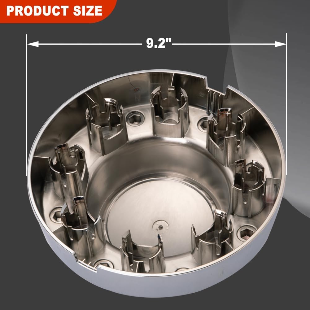 HY-SPEED 2PCS Front and 2PCS Rear Wheel Center Cap Hubcap Cover Compatible with 2011 2012 2013 2014 2015 2016 2017 2018 Ram 3500 1-Ton Dually DRW Alloy Wheel 11 12 13 14 15 16 17 18