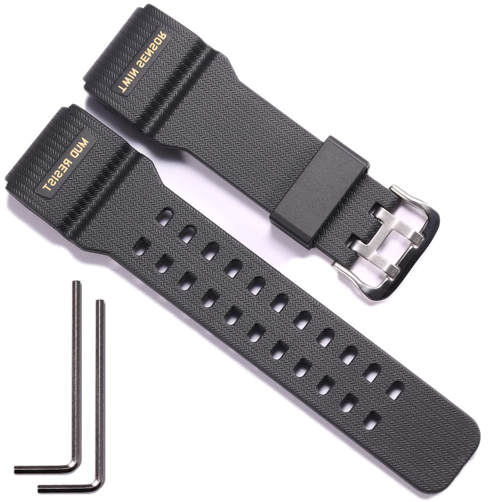 RCNZWQB Resin strap suitable for Casio G-Shock Mudmaster GG-1000 GWG100 GSG100 little mud King Sports Watch band watch wristband