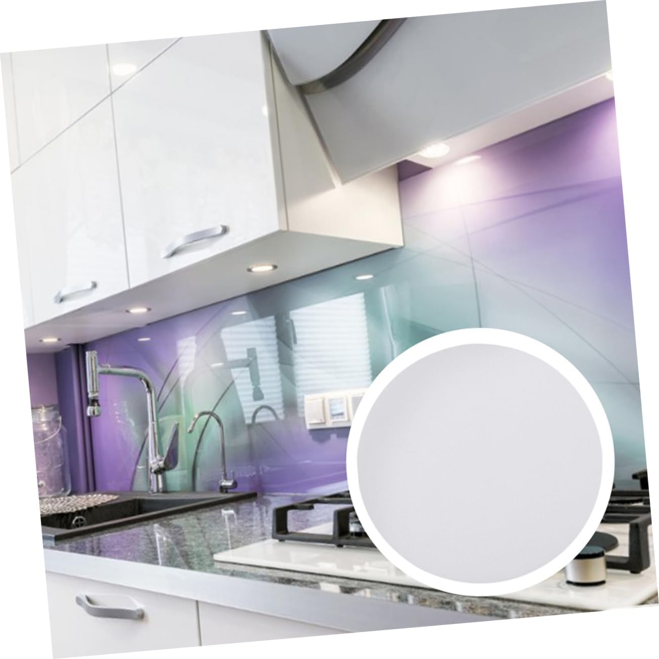 Glare Diffuser Lamp Shade Ceiling Light Cover PVC Material Spotlight Lampshade for Softer Lighting Downlight Protector for Living Bedroom Study