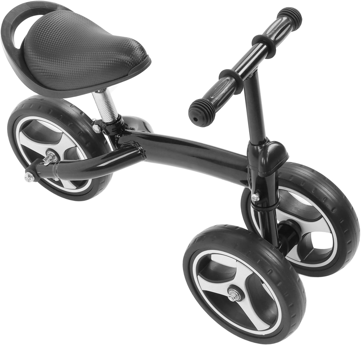 EVTSCAN Baby Balance Bicycle Toddler Bike Walker 3 Wheels 1-6 Years Boys Girls (Black)