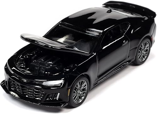Auto World 64332-AWSP080A 2019 Chevy Camaro ZL1 Gloss Black Modern Muscle Edición Limitada a 15390 piezas en todo el mundo 164 Modelo de automóvil