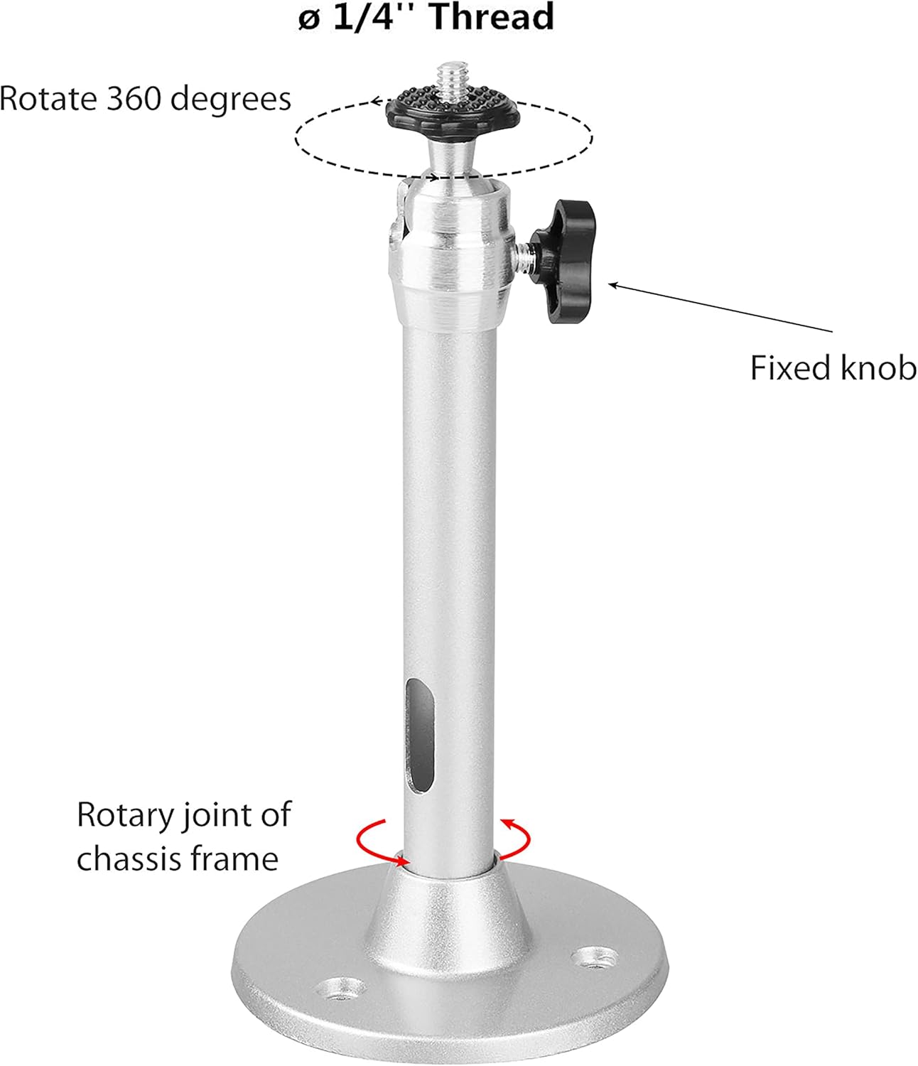 Universal Extending Projector Ceiling Mount Adjustable 360°Angle Rotatable Drop Ceiling Projector Mount, Compatiable with Brilens Projector,Silver : Electronics