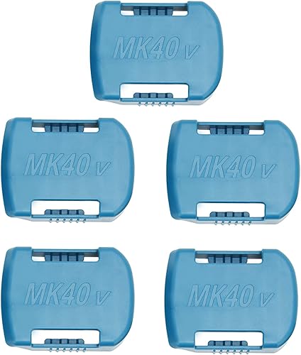 Diyeeni Paquete de 5 soportes de batería para batería de litio de 40 V, soporte de batería adecuado para herramienta eléctrica, con agujeros para