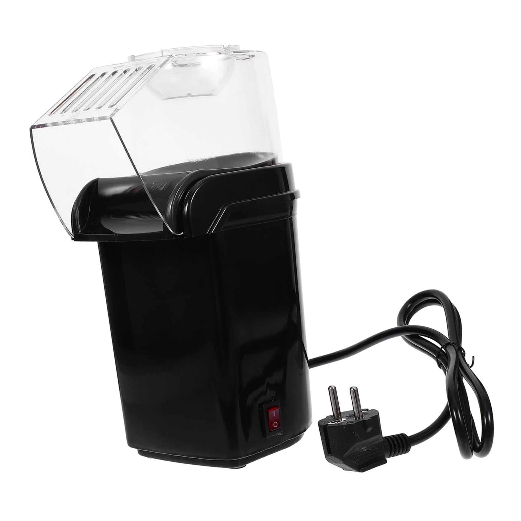 Kleiner Heißluft Popcornmaschine 1200 Watt, Schwarz, Vollautomatisch