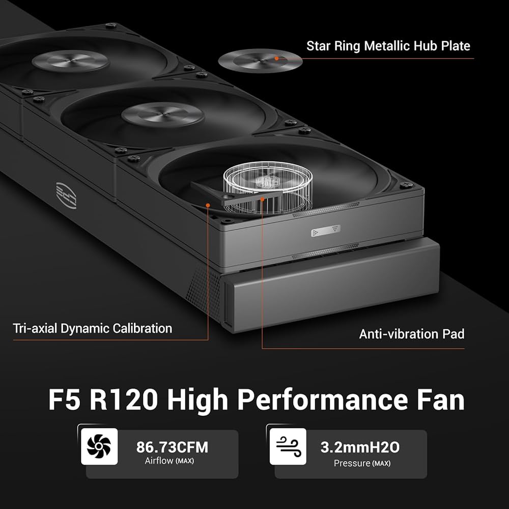 Amazon.co.jp: PCCOOLER CPS DS360 AIO 液体CPUクーラー 360mm