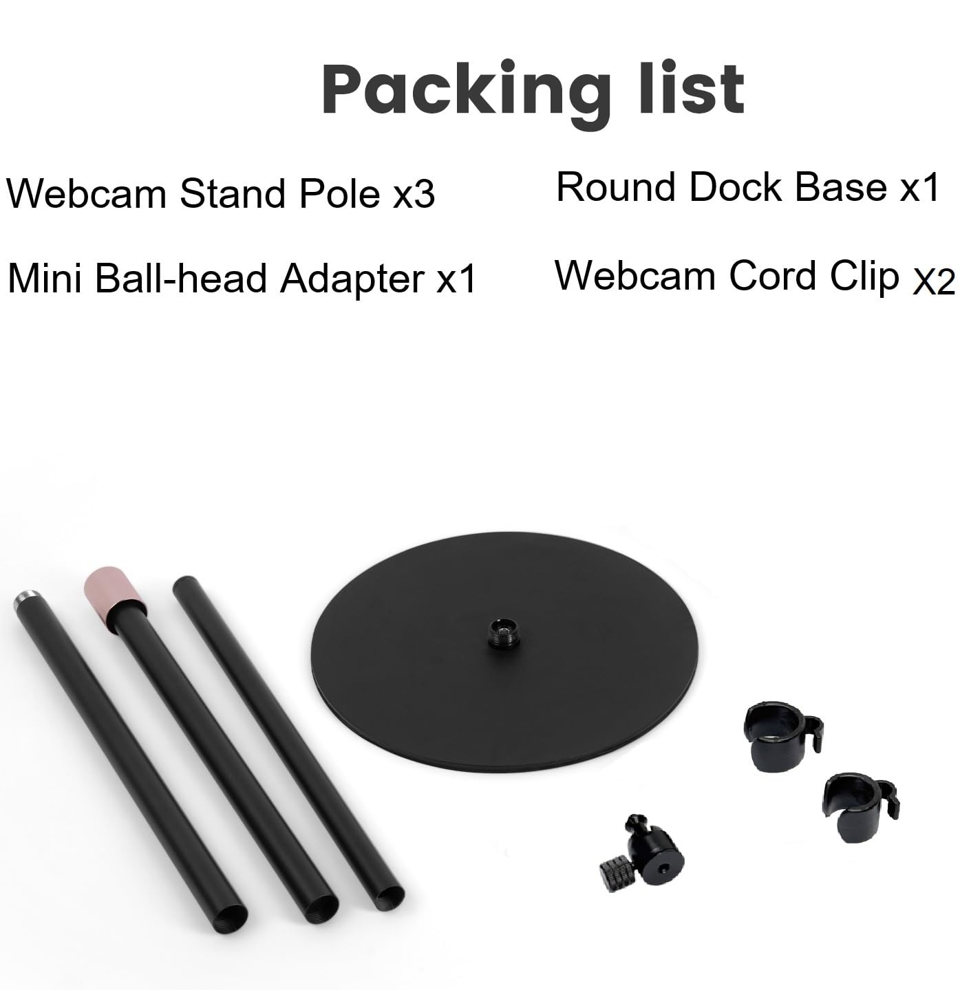 Supporto da terra per webcam da 160 cm, compatibile con OBSBOT Tiny 2/Tiny SE/Meet-2-4K/Meet SE/Meet Webcam