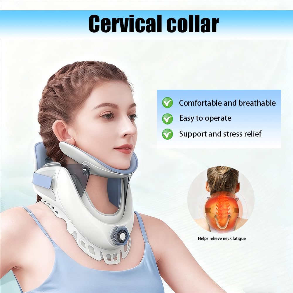 Dispositivo Di Trazione Cervicale Leggero e Regolabile,Corregge La Colonna Vertebrale, Utilizzato Per Il Dolore Al Collo e Il Supporto, Alleviando La Pressione e La Tensione Cervicale.