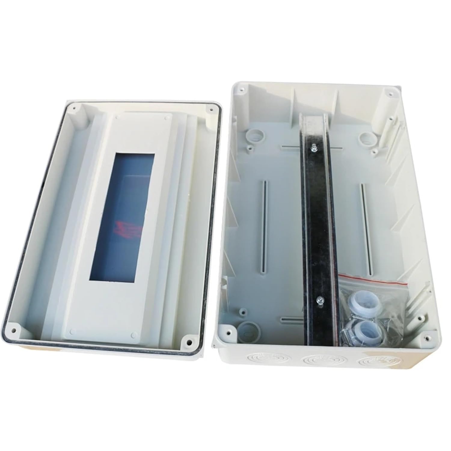 Plastic Waterproof Mcb Distribution Box Surface Mount Electrical Switch Box for Circuit Breaker 5/8/12/15/18/24 Way Junction Box(HT-12 Ways)