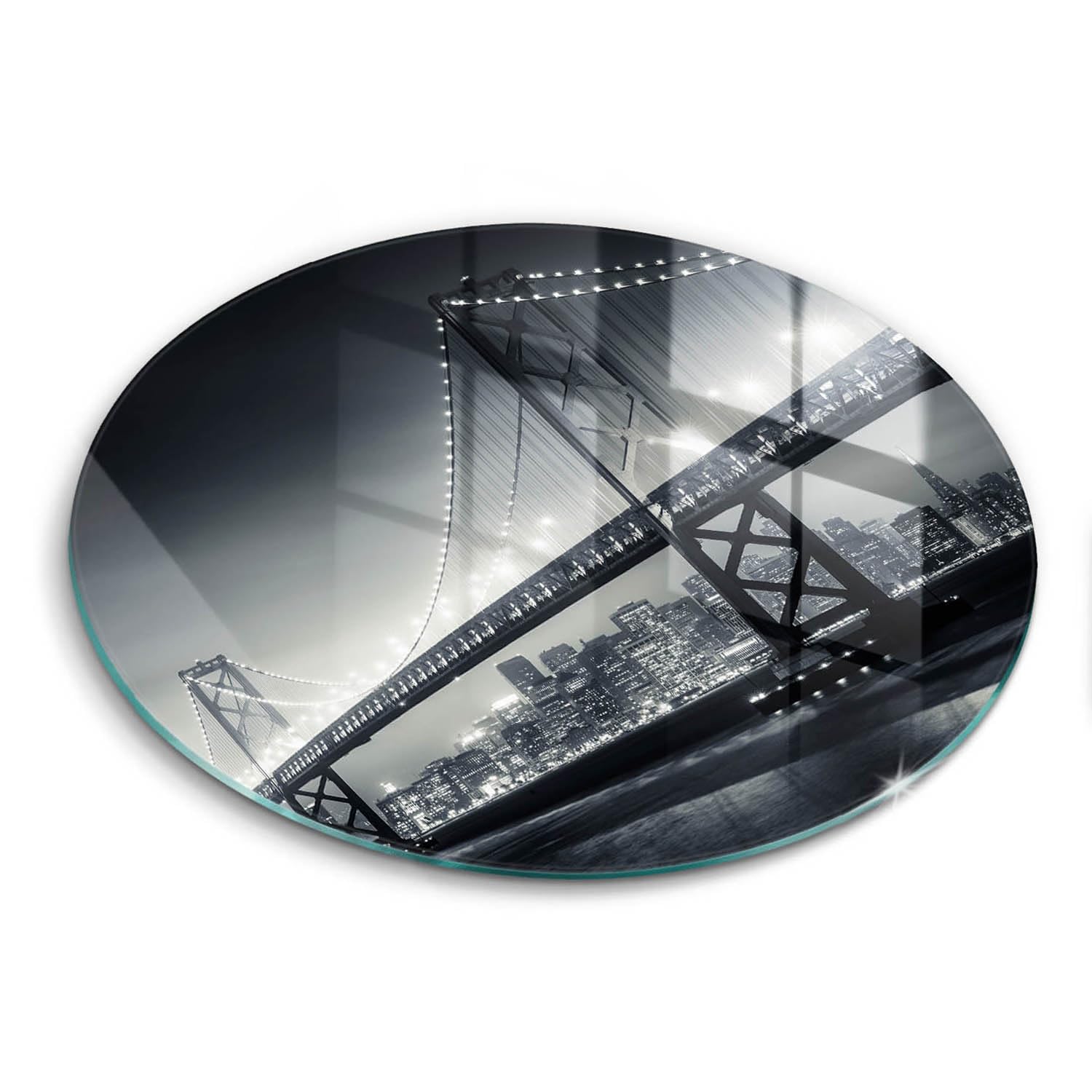 Planche à découper induction 30cm Wallfluent Benjamin Franklin Bridge
