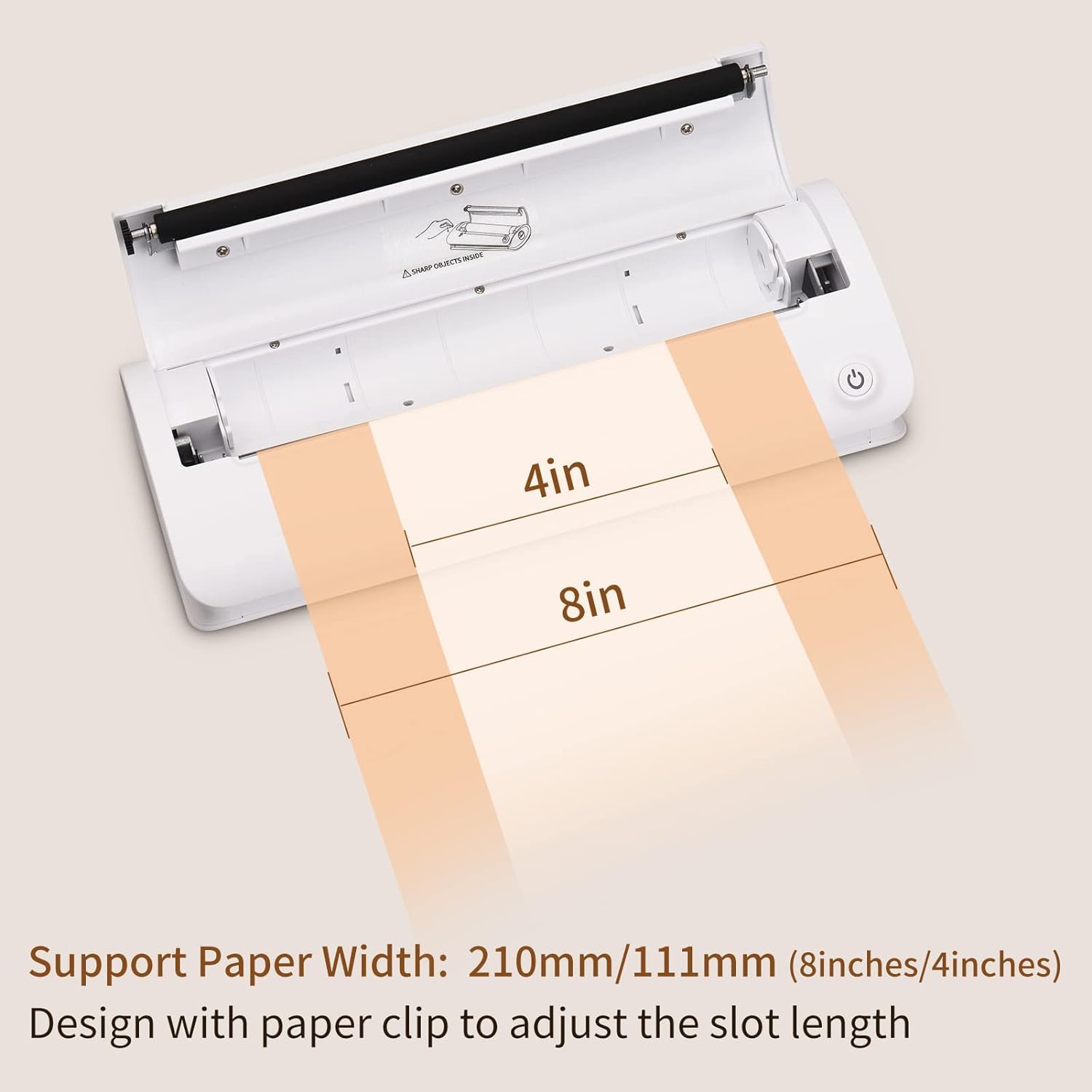 Amazon.co.jp: ポータブルサーマルプリンター、A4トラベルモバイル