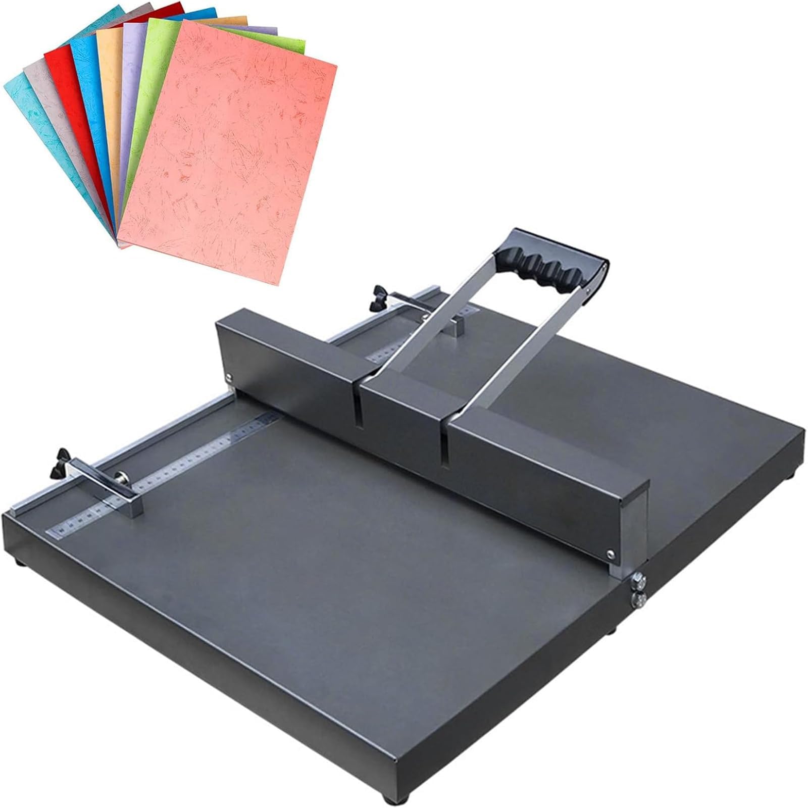 Manuelle Papierfalte und Punktemaschine für A3, A4 Karten, Broschüren, Einladungen – 45 cm Faltenlänge, Schreibtischbieger für Büro und Druckerei