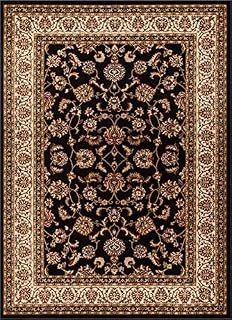 Well Woven Barclay Sarouk Black Traditional Area Rug 6'7'' X 9'6'